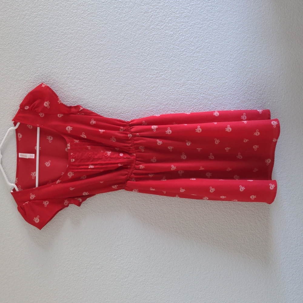 🎉2/$20 Sale - Target xhilaration Red Bike pattern dress